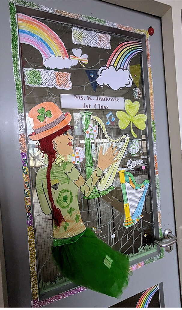 🇮🇪 Seachtain na Gaeilge – Our Classroom Door Display 🎶🍀